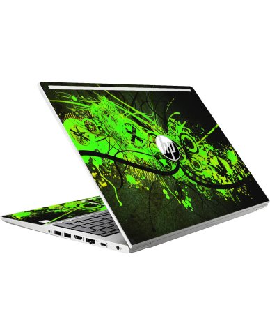 HP ProBook 445 G10/ G11 GRAFITTI GREEN Laptop Skin
