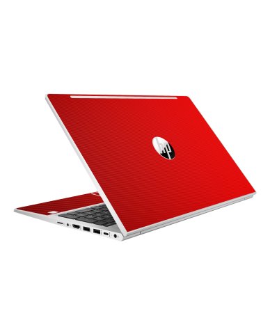HP ProBook 450 G8 RED CARBON FIBER Laptop Skin