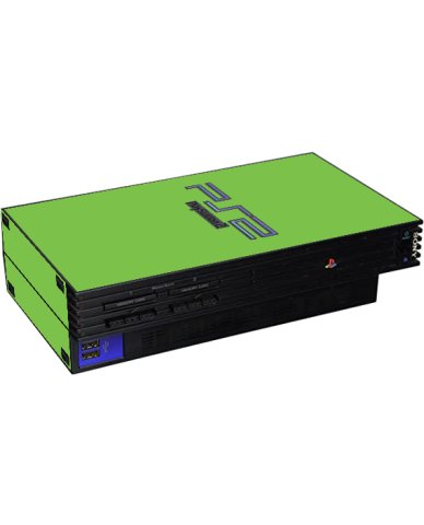 Playstation PS2 Fat Green Console Skin