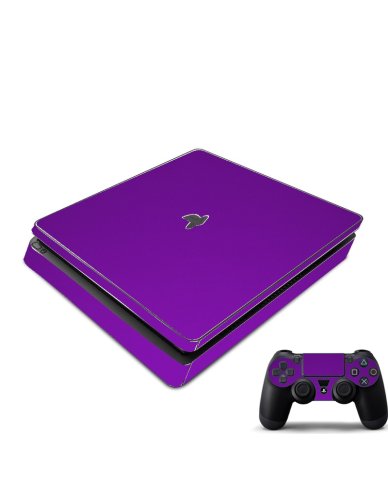 Playstation PS4 Slim Chrome Purple Console Skin