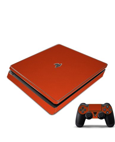 Playstation PS4 Slim Chrome Red Console Skin
