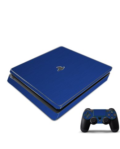 Playstation PS4 Slim MTS Blue Console Skin