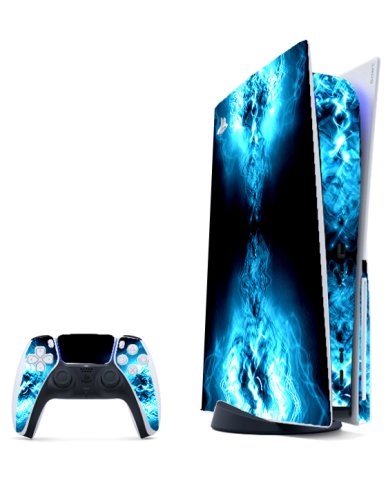 PlayStation 5 BLUE PLASMA Console Skin