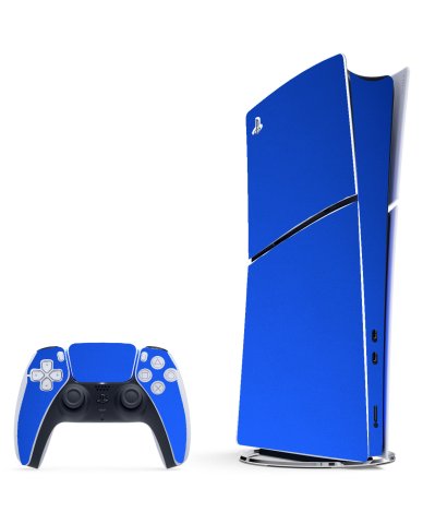 Playstation 5 Slim CHROME BLUE Console Skin