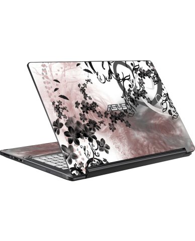 Asus Q551L Notebook FLOWERS AND UMBRELLAS Laptop Skin