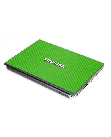 Toshiba R700 GREEN CARBON FIBER Laptop Skin