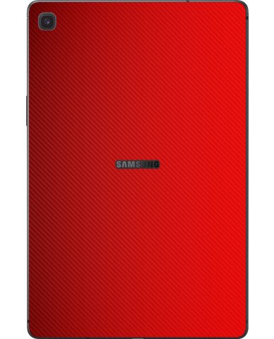Samsung Galaxy Tablet S5e SM-T720X RED CARBON FIBER Laptop Skin
