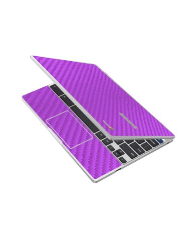 Samsung Chromebook XE350XBA PURPLE CARBON FIBER Laptop Skin