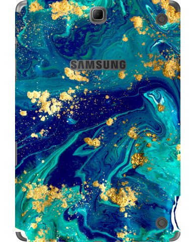 Samsung Galaxy Tablet A SMT550 BLUE AND GOLD MARBLE