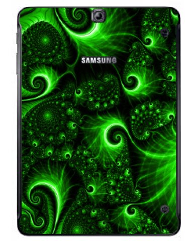 Samsung Galaxy Tablet S2 GREEN SWIRLS Laptop Skin