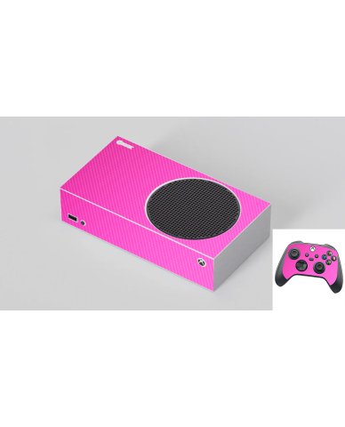 Microsoft Xbox Series S PINK CARBON FIBER Laptop Skin