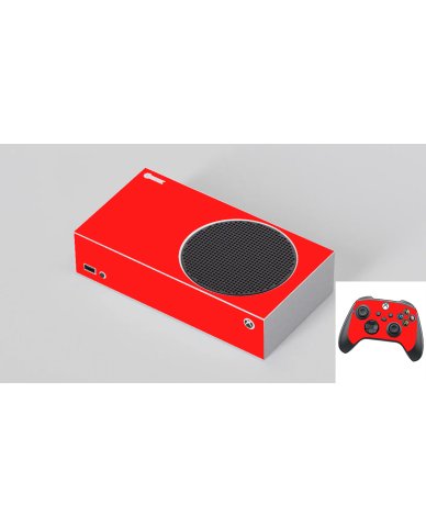 Microsoft Xbox Series S RED Laptop Skin