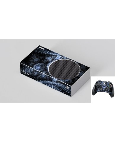Microsoft Xbox Series S SILVER ABSTRACT Laptop Skin
