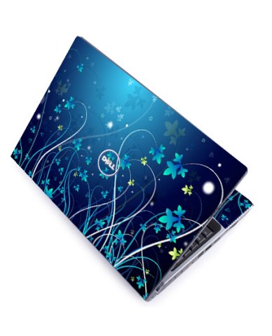 Dell Studio 1735 / 1737 BLUE FLOWERS Laptop Skin