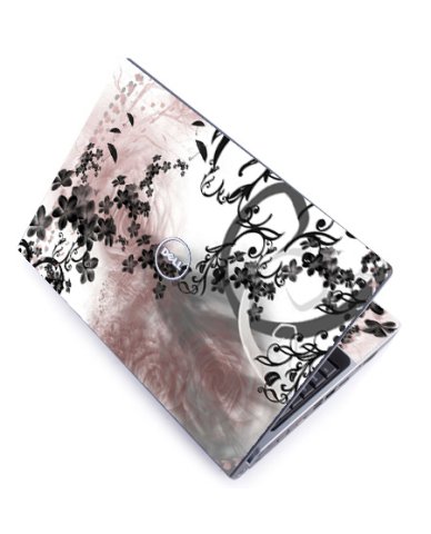 Dell Studio 1735 / 1737 FLOWERS AND UMBRELLAS Laptop Skin