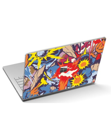 Microsoft Surface Book 1704 COMIC EXPLOSIONS Laptop Skin