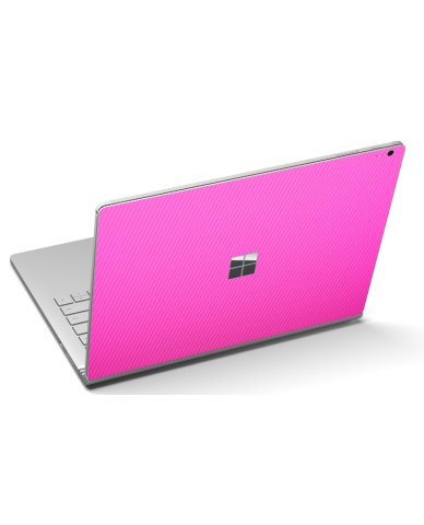 Microsoft Surface Book 1704 PINK CARBON FIBER Laptop Skin