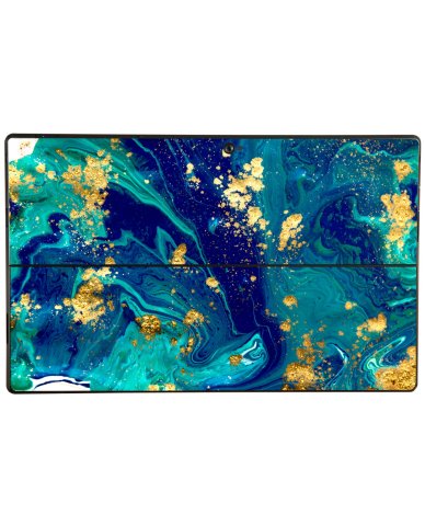 Microsoft Surface Pro BLUE AND GOLD MARBLE Skin