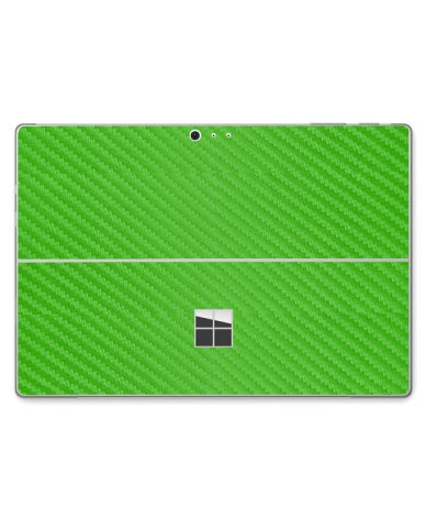 Microsoft Surface Pro 5 GREEN CARBON FIBER Skin