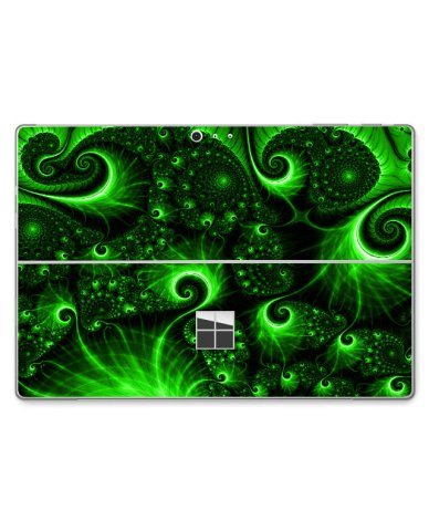 Microsoft Surface Pro 4 GREEN SWIRLS Skin