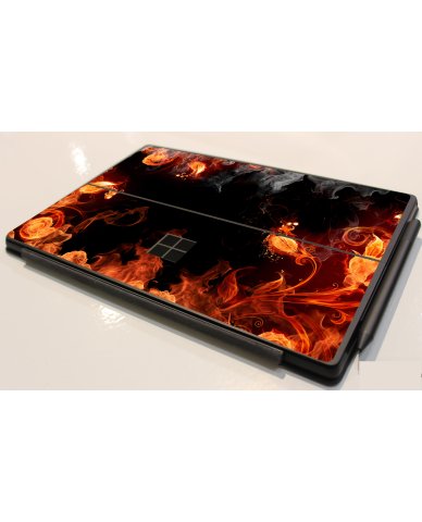 Microsoft Surface Pro 7 FIRE FLORA Laptop Skin