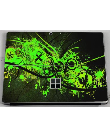 Microsoft Surface Pro 8 GRAFFITI GREEN Laptop Skin