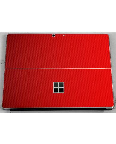 Microsoft Surface Pro 8 RED CARBON FIBER Laptop Skin