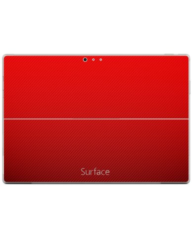Microsoft Surface Pro 3 RED CARBON FIBER Skin