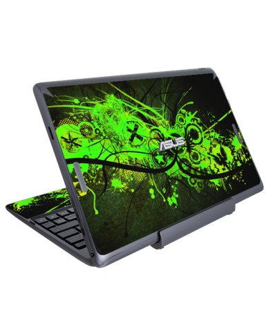ASUS Transformer Book T100TA    GRAFFITI GREEN Laptop Skin