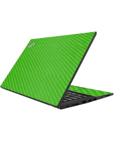 ThinkPad T490 GREEN CARBON FIBER Laptop Skin