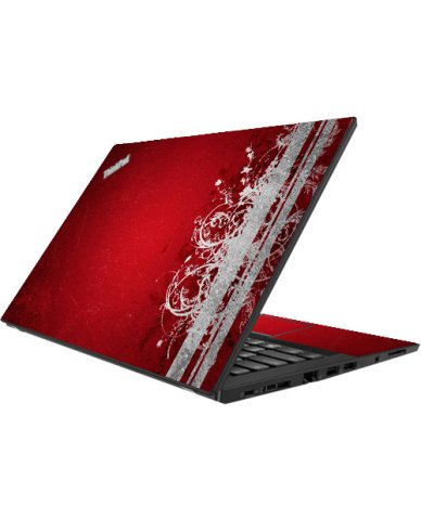 ThinkPad T480S RED GRUNGE Laptop Skin