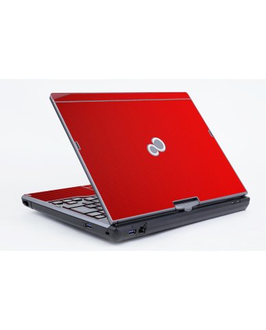 Fujitsu LifeBook T726 RED CARBON FIBER Laptop Skin