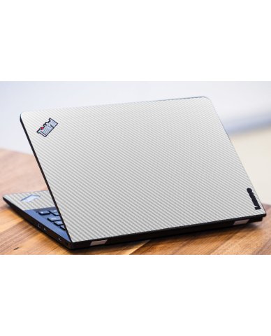 ThinkPad 13 WHITE CARBON FIBER Laptop Skin