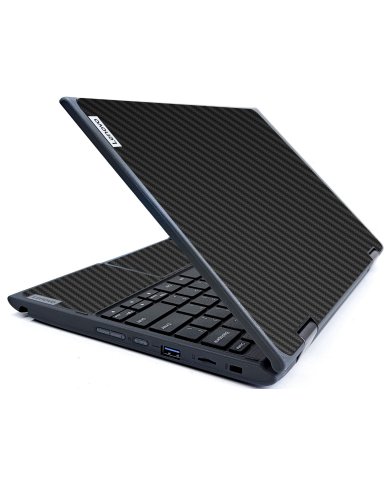 IBM/Lenovo Chromebook 300e G2 BLACK CARBON FIBER Laptop Skin
