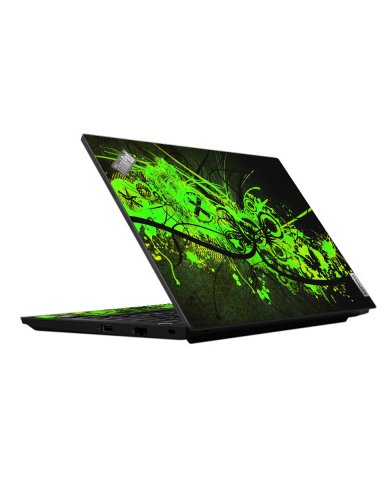 ThinkPad E14 G2 GRAFFITI GREEN Laptop Skin