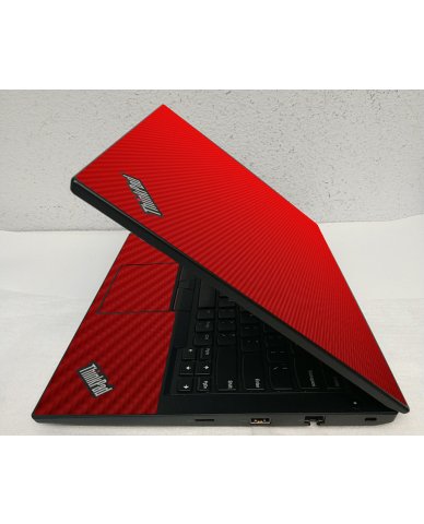 ThinkPad E480 G1 RED CARBON FIBER Laptop Skin
