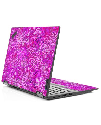 IBM/Lenovo ThinkPad X13 YOGA G1 OCEAN BOTTOM FLOWERS Laptop Skin