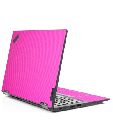 IBM/Lenovo ThinkPad X13 YOGA G1 PINK CARBON FIBER Laptop Skin