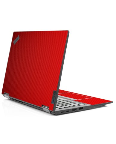 IBM/Lenovo ThinkPad X13 YOGA G1 RED CARBON FIBER Laptop Skin