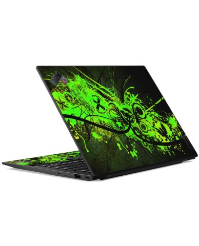IBM/Lenovo ThinkPad X1 Nano G1 GRAFITTI GREEN Laptop Skin