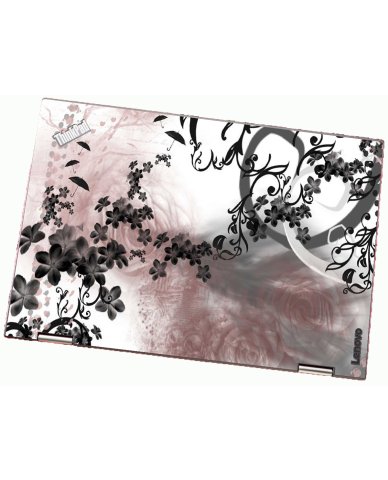 ThinkPad X1 YOGA G3 FLOWERS AND UMBRELLAS Laptop Skin