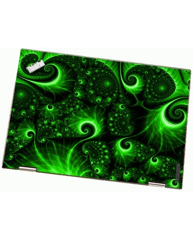 ThinkPad X1 YOGA G2 GREEN SWIRLS Laptop Skin