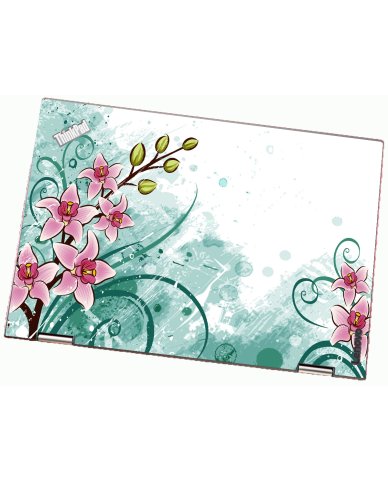 ThinkPad X1 YOGA G3 PINK LILY WATERCOLOR Laptop Skin