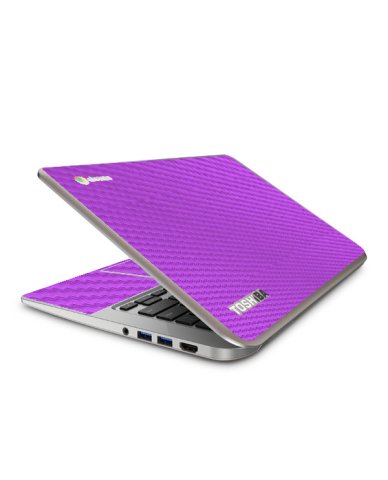 Toshiba Chromebook CB35-A3120 PURPLE CARBON FIBER Laptop Skin