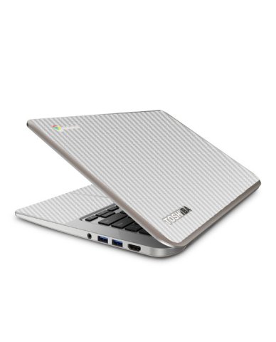 Toshiba Chromebook CB35-A3120 WHITE CARBON FIBER Laptop Skin