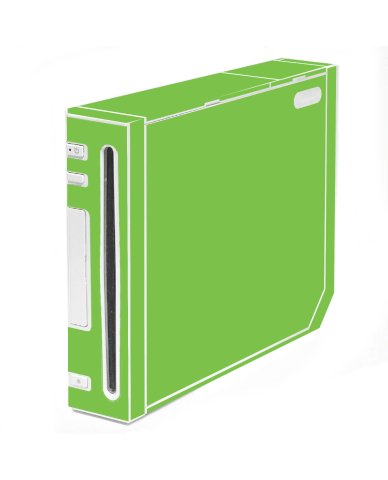 Nintendo Wii GREEN Console Skin