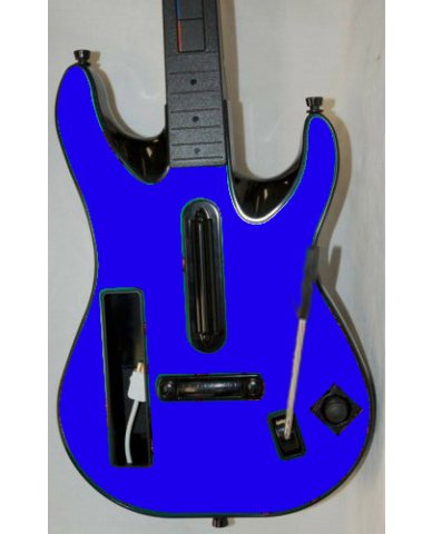 Nintendo Wii Guitar Hero 5 Faceplate BLUE Console Skin