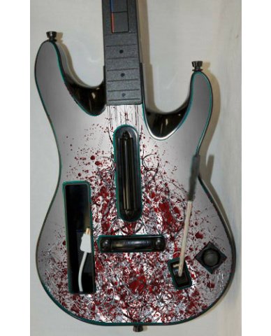 Nintendo Wii Guitar Hero 5 Faceplate TRIBAL GRUNGE Console Skin