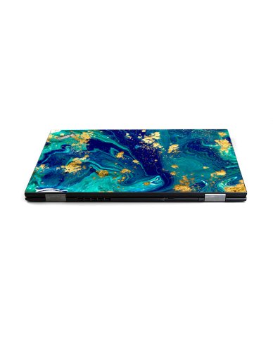 ThinkPad X1 CARBON G4 BLUE AND GOLD MARBLE Laptop Skin