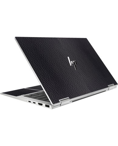 HP EliteBook X360 1030 G8 BLACK LEATHER Laptop Skin